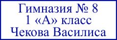 образец оттиска клише штампа GRM 4912 № 105